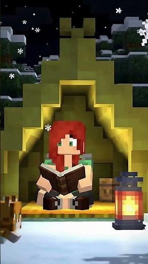 Arctic Minecraft Adventure: A Cozy Campsite with Alex & Her Cats