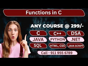 C Language Tutorial | Functions in C language | TechidZ | By Srinivas