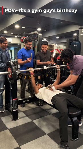 Birthday celebration into Gym…🙌🔥👑