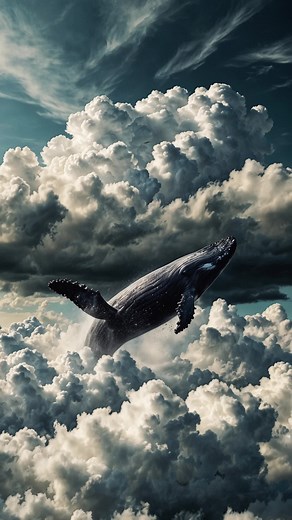 Epic Whale in the Sky - Surreal HD Wallpaper Collection