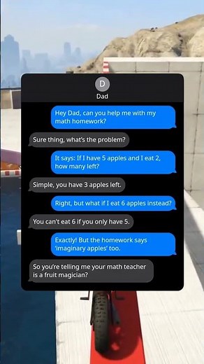 Imaginary Apples & Homework Humor 🍎✨