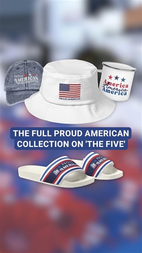 The Proud American Collection was on full display on The Five – pick up your patriotic merch now at the Fox News Shop! https://bit.ly/4n0EPvF | Fox News