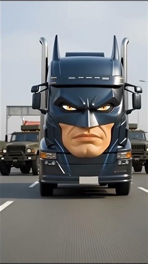 #Batman Truck vs Red Rival: Fight for the Highway Throne!