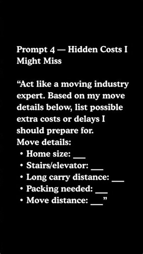 Before you book movers 7 prompts