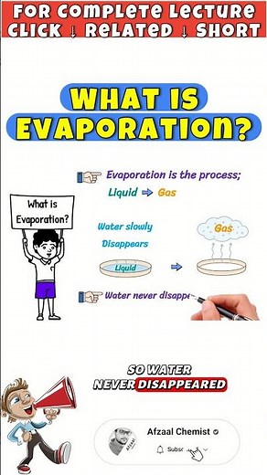 What is Evaporation? #evaporation #evaporationprocess #education #scienceshorts #shorts #viral