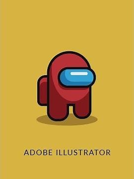 How to create Among Us logo in illustrator l Adobe illustrator l Logo design l Hammad Design