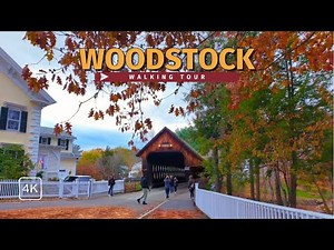 Woodstock, Vermont 🇺🇸 Walking Tour | A Peaceful Stroll Through New England’s Most Charming Town