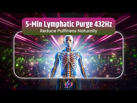 5-Min Lymphatic Purge 432Hz | Full Body Detox, Flush Toxins Fast & Reduce Puffiness Naturally