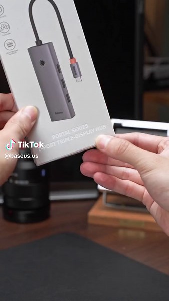 Make your laptop run smoothly with Baseus triple display hub!#display #baseus #baseus7in1 #ios #unboxing