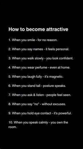10 Simple Habits That Make You Instantly More Attractive 🧠🔥📝