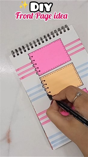 From boring to aesthetic 😍😍 Easy Front Page Design #ytshorts #shorts