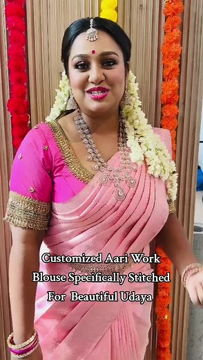 Customized Aari Work Blouse for Beautiful Udaya | Bridal Blouse Design