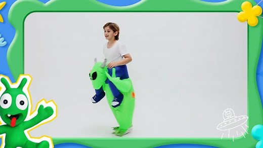 Watch Inflatable Alien Costume Kids Halloween Blow Up Costumes on Amazon Live