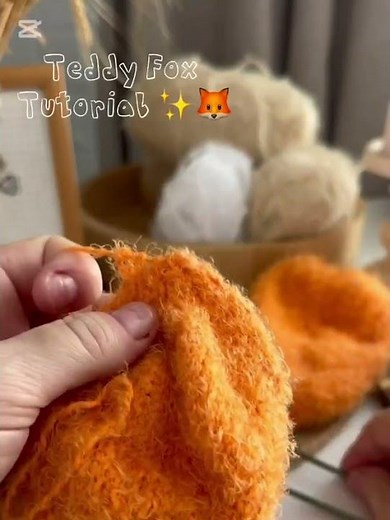 Making the Head of a Knitted Fox 🦊 | Knitting Tutorial 🤍 | OlaKnittedBears
