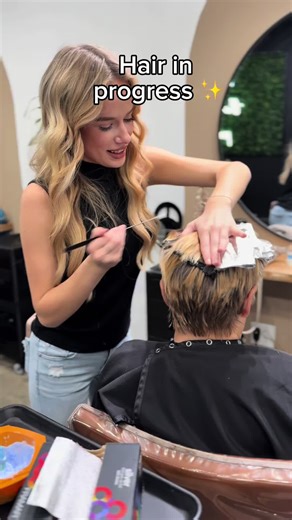 Hair in progress ✨A behind-the-scenes look at a color service in progress — professional techniques, careful placement, and intentional work from start to finish.#BlushSalon#HairInProgress#BehindTheChair#HairColor#LuxuryHair