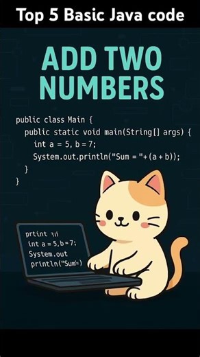 Top 5 Basics Java Code for Beginners #javaprogramming #beginners #coder