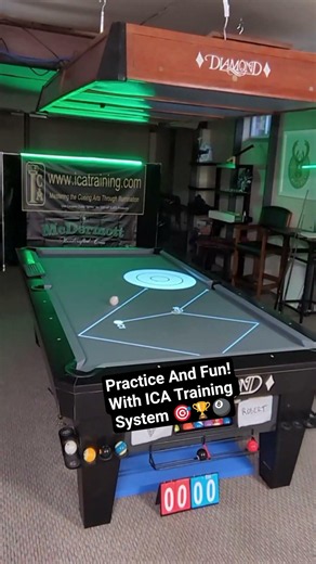 Practice And Fun! With ICA Training System 🏆🎱🎯 #billiards #8ballpool #9ball #practice