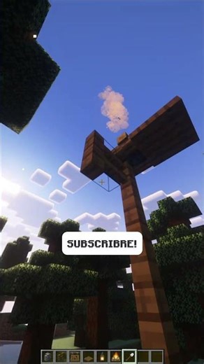 How to make a sign post in minecraft #minecraft #shorts