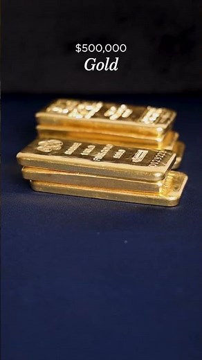 A #gold stack worth $500K! Note: Prices are reflective of filming date. #apmex #goldbar #goldcoins