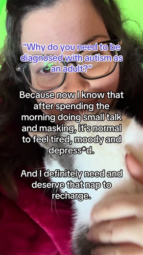 Many people think a person stops being neurodivergent growing up, so what’s the point of being diagnosed as an adult? The truth is that you may have just become better at hiding your neurodivergence through masking. This means neurotypical society considers you finally normal and acceptable and you may fit in better than ever. Your brain is still wired differently, though. The cost is invisible for others but not better. Anxiety, depression, autoimmune and chronic diseases, frequent burnouts. A 