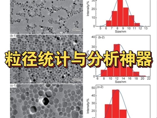 粒径统计小软件Nano measurer视频教程！