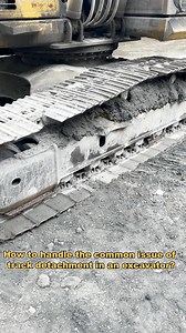 How to handle the common issue of track detachment in an excavator? #auto #mechanic #mechanicsteve #track #automotive #excavator #automotive | Mechanic Steve