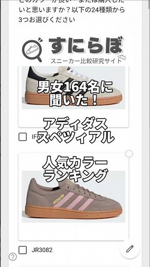 Adidas Spezial's most popular color ranking