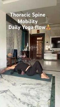 ‪@DrishtiYog_1‬ !Live highlight! Thoracic Spine Mobility Yoga!