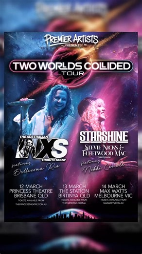 Starshine - Tribute to Stevie Nicks & Fleetwood Mac | 🎸✨ When Fleetwood Mac met INXS… magic happened. ✨🎸⁠ ⁠ Starshine is joining forces with The Australian INXS Show for the Two Worlds Collided... | Instagram