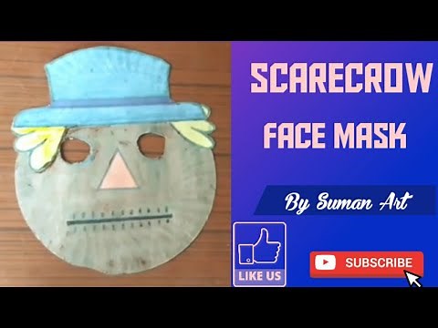 How to make a scarecrow face mask/ for school project/activity