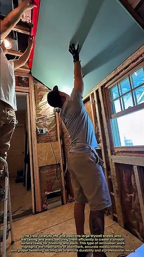 Insane Drywall Ceiling Install Transformation! Fastest Room Remodel Method Ever