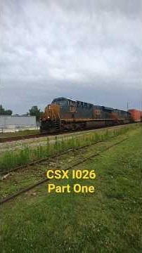 CSX I026 Part 1 #es44ac #csx #ttx ‪@CameraBryan‬ #athensalabama #containertrain #piggyback #athens