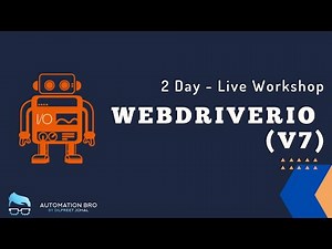 Upcoming WebdriverIO Workshop!