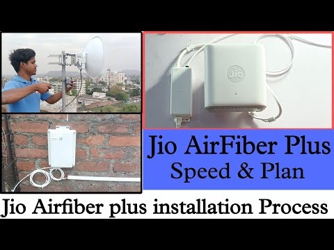 Jio Airfiber Plus Installation Process Full Video.. Airfiber plus #wifi #jioairfiber