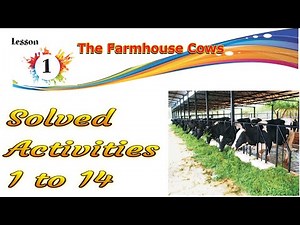 The Farmhouse Cows/chapter 1/class 6th/ PSEB/Activities 1 to 14