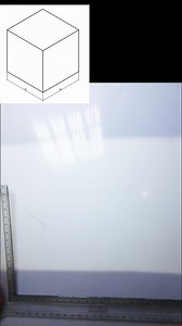 how to draw isometric cube and draw isocircle on three face of cube. also draw isometric and orthographic projection. | Engineering drawing