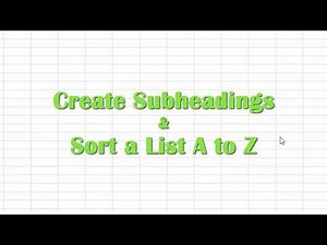 How to Sort Excel 2010 by Alphabetical Order in excel
