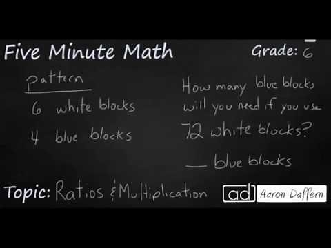 6th Grade Math Ratios and Multiplication