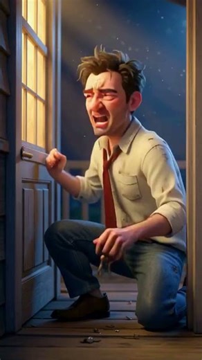 Ele não conseguia abrir a porta