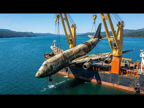 Boeing 747 Recovered From a Giant Lake | Full Underwater Search & Lift