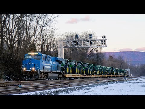 NS 8098 Conrail Heritage Unit Leading 054 High and Wide Special Move On the Pittsburgh Line