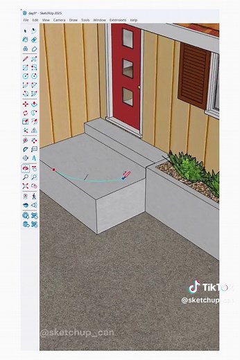 Creating a Round Staircase in SketchUp Easily