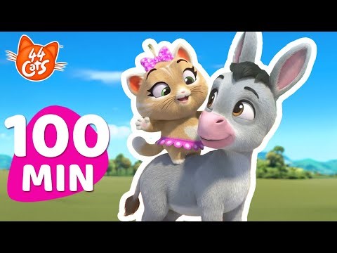 44 Cats 4K | A World of Friends! ❤️ +100 Minutes of Full Episodes 🐾