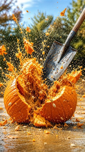 Smashing Pumpkins for Halloween #funny #funnyvideo #viral #viralvideo #shorts #shortvideo #fyp