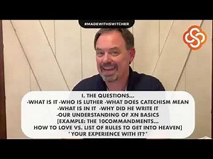 Luther's Small Catechism: The 10 Commandments