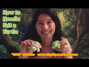 How to Needle Felt a Turtle- Easy Beginner Needle Felting Tutorial with Free Pattern