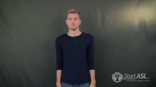 Watch how to sign 'sewing' in American Sign Language.