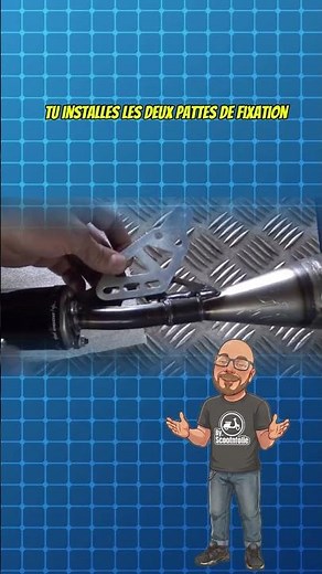 Installer un pot passage bas moto 50cc — 10 minutes, 3 outils, fait toi même