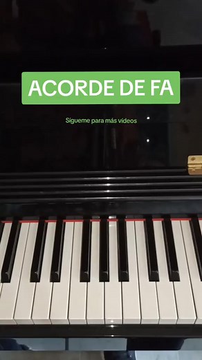 Acordes de Fa✨ #easy #piano #pianotutorial #pianolesson #pianomusicalite | Piano Musicalité