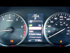 2016Lexus NX Guage cluster and TPMS Sensors overview